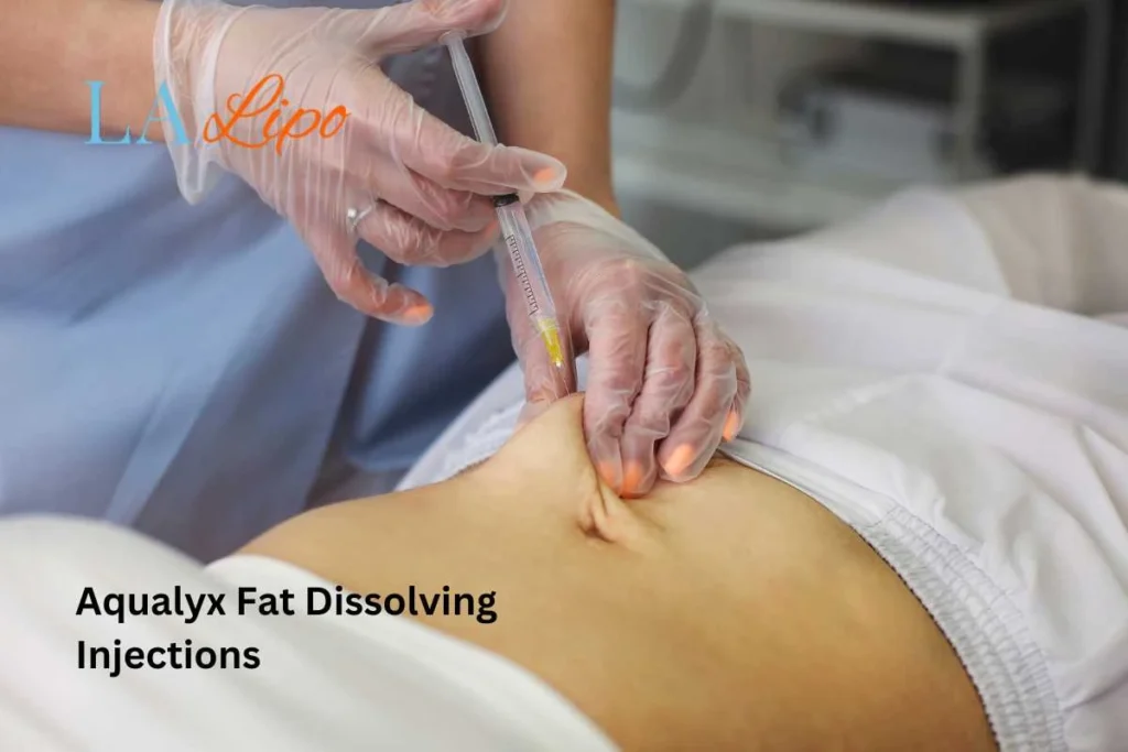 woman having fat dissolving injections Crawley in the stomach