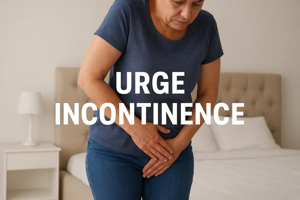 how to manage urge incontinence Crawley symptoms