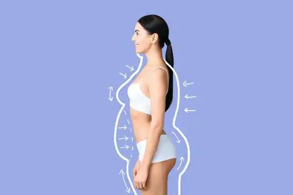image of woman experiencing fat reduction treatment Crawley