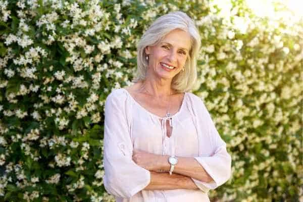 Older woman happy with urinary incontinence treatment Crawley