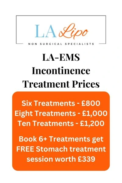 LA-EMS Incontinence Treatment Prices Crawley