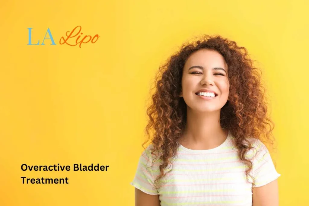 woman smiling about overactive bladder treatment Crawley solutions