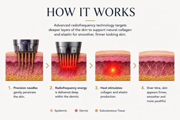 Diagram of how Collagen Lift Therapy Crawley works
