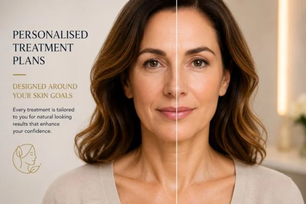 Before and after results of Collagen Lift Therapy Crawley