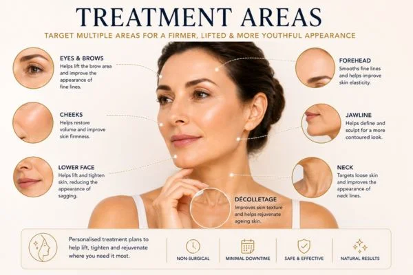 Areas of treatment for the ultimate lift tighten treatment Crawley