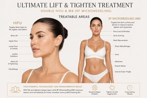 Areas of the body that can be treated - ultimate skin tighten treatment Crawley